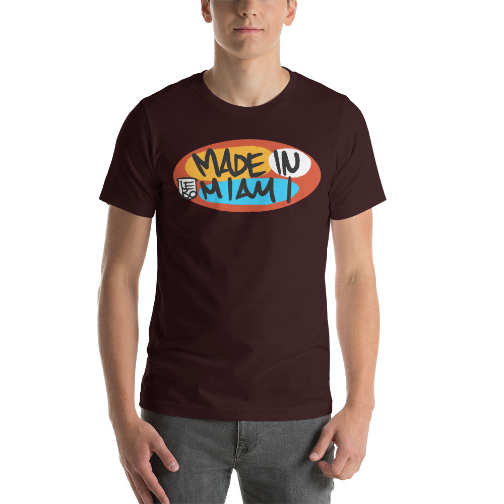 Made in Miami, Primary Circle - Lebo Unisex Short-Sleeve T-Shirt
